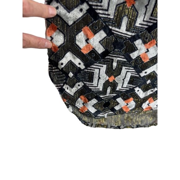 Meadow Rue Anthropologie Velvet Mettalic Tank Top Sleeveless Black Size Medium - Picture 8 of 9